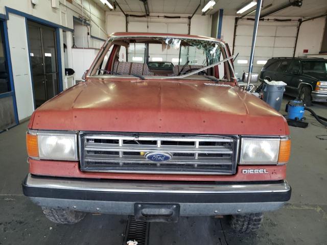 1FTHF2619HPA31120 - 1987 FORD F250 BURGUNDY photo 11