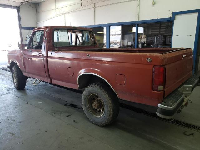 1FTHF2619HPA31120 - 1987 FORD F250 BURGUNDY photo 2