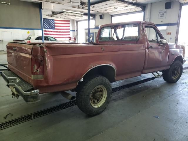 1FTHF2619HPA31120 - 1987 FORD F250 BURGUNDY photo 3