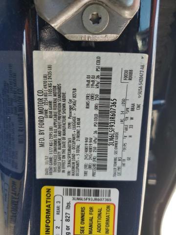 3LN6L5F93JR607365 - 2018 LINCOLN MKZ RESERVE ლურჯი ფოტო 12