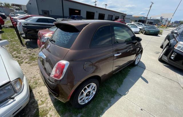 3C3CFFAR8FT550087 - 2015 FIAT 500 POP BROWN photo 4