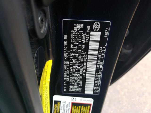 4T1BK1EBXDU063071 - 2013 TOYOTA AVALON BASE Qara foto 13