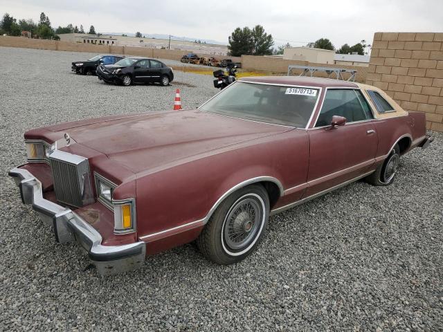 8H93H689034 - 1978 MERCURY COUGAR BURGUNDY photo 1