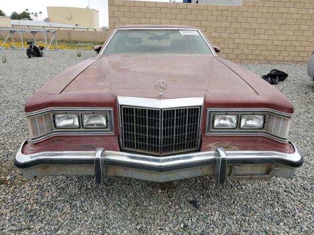 8H93H689034 - 1978 MERCURY COUGAR BURGUNDY photo 5