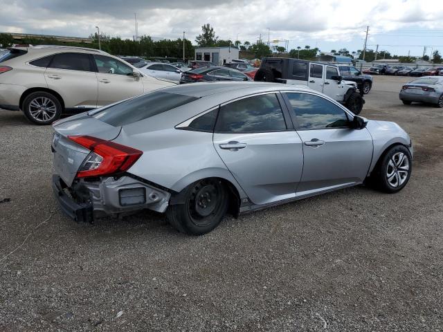 19XFC2F56JE028653 - 2019 HONDA CIVIC LX SILVER photo 3