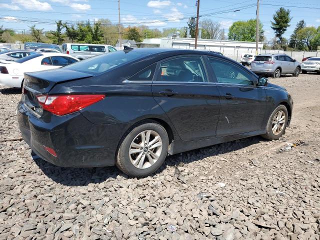 5NPEB4AC9EH947175 - 2014 HYUNDAI SONATA GLS BLACK photo 3