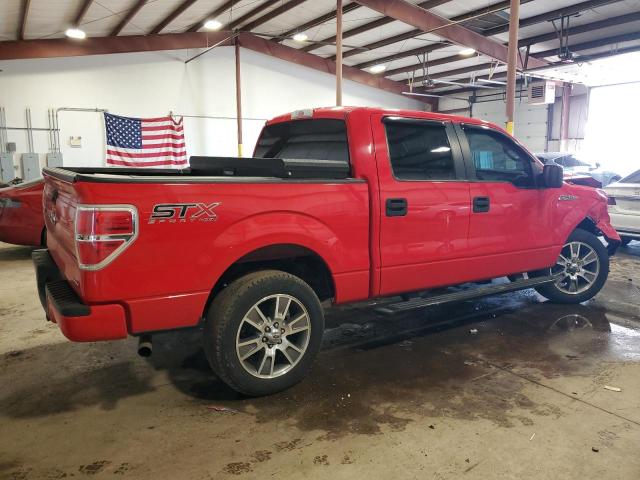 1FTFW1EF4EFC23710 - 2014 FORD F150 SUPERCREW RED photo 3