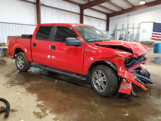 1FTFW1EF4EFC23710 - 2014 FORD F150 SUPERCREW RED photo 4