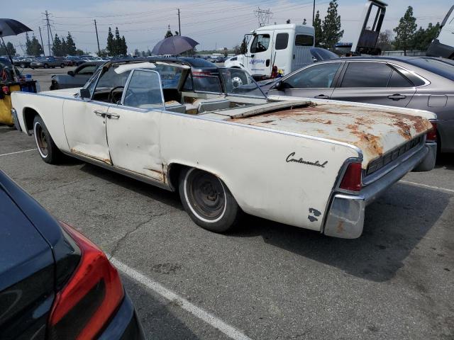 3Y82N410987 - 1963 LINCOLN CONTINITAL WHITE photo 2