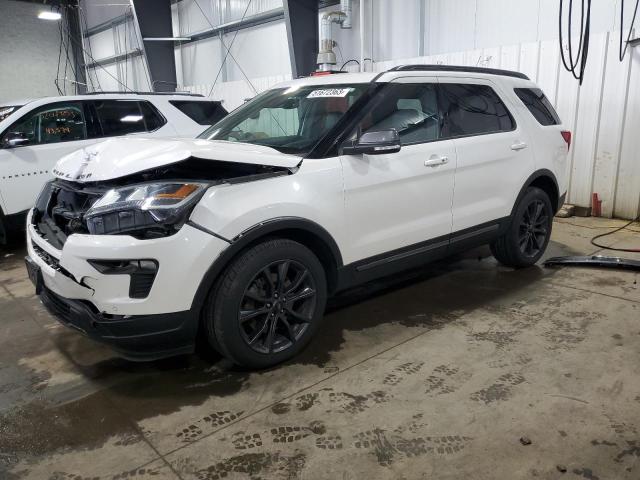 1FM5K8D84KGB21232 - 2019 FORD EXPLORER XLT Білий фото 1