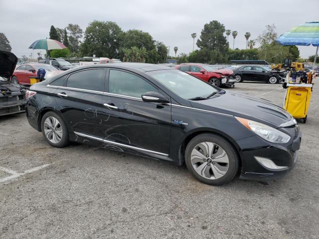 KMHEC4A47FA120544 - 2015 HYUNDAI SONATA HYBRID BLACK photo 4