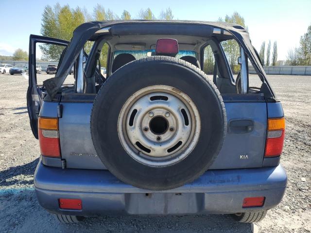 KNDJA623825168440 - 2002 KIA SPORTAGE BLUE photo 6