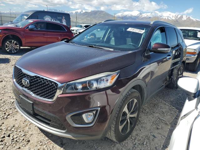 5XYPH4A55GG005451 - 2016 KIA SORENTO EX BURGUNDY photo 1