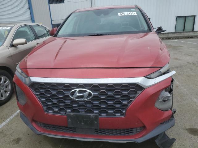 5NMS2CAD2KH096318 - 2019 HYUNDAI SANTA FE SE RED photo 5