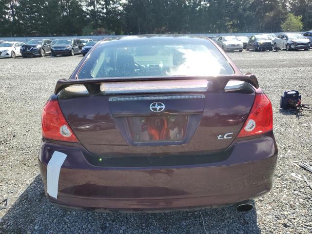 JTKDE177470212320 - 2007 TOYOTA SCION TC MAROON photo 6