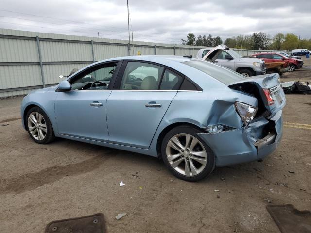 1G1PH5SCXC7257294 - 2012 CHEVROLET CRUZE LTZ BLUE photo 2