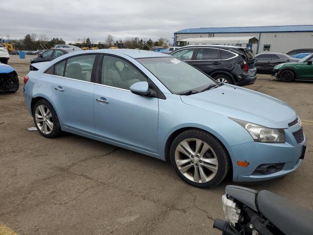 1G1PH5SCXC7257294 - 2012 CHEVROLET CRUZE LTZ BLUE photo 4