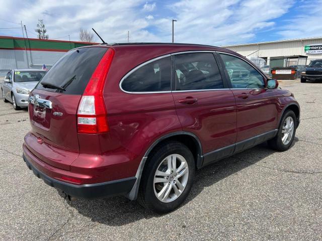 5J6RE4H79AL041304 - 2010 HONDA CR-V EXL RED photo 4