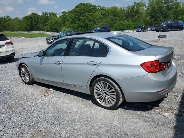 WBA3A9C53EF479523 - 2014 BMW 335 I SILVER photo 2