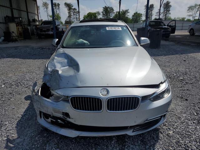 WBA3A9C53EF479523 - 2014 BMW 335 I SILVER photo 5