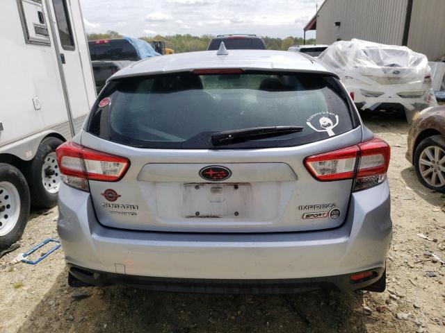 4S3GTAM68K3714177 - 2019 SUBARU IMPREZA SPORT SILVER photo 6