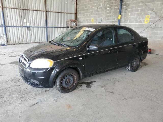 KL1TD56638B215907 - 2008 CHEVROLET AVEO BASE BLACK photo 1