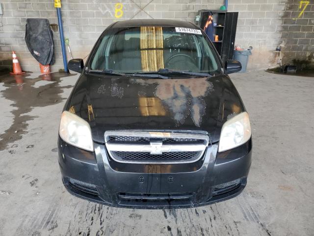 KL1TD56638B215907 - 2008 CHEVROLET AVEO BASE BLACK photo 5