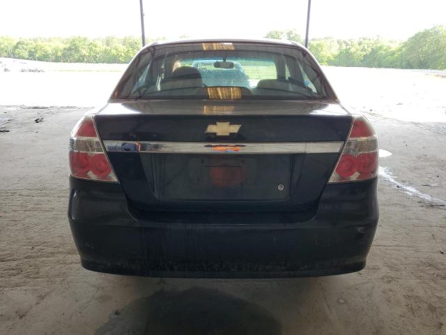 KL1TD56638B215907 - 2008 CHEVROLET AVEO BASE BLACK photo 6