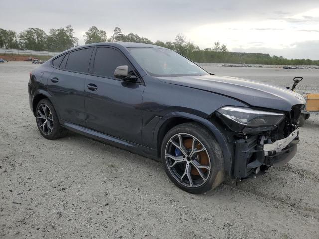 5UXCY8C05LLE40381 - 2020 BMW X6 M50I BLACK photo 4