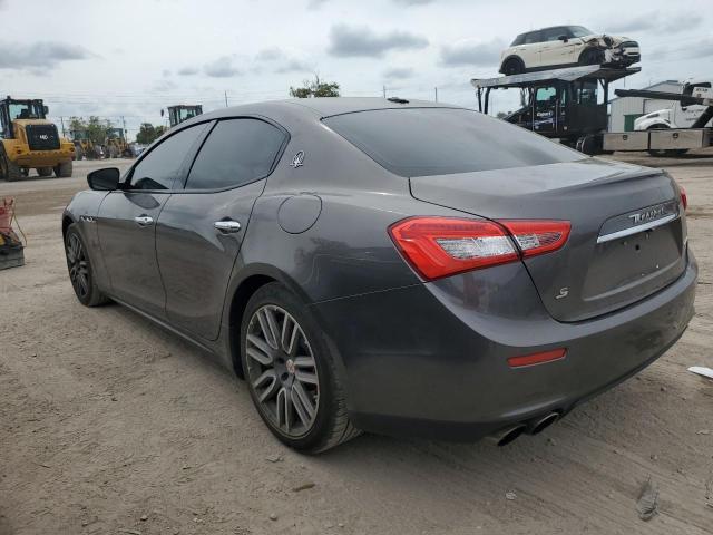 ZAM57RSA2H1221533 - 2017 MASERATI GHIBLI S GRAY photo 2