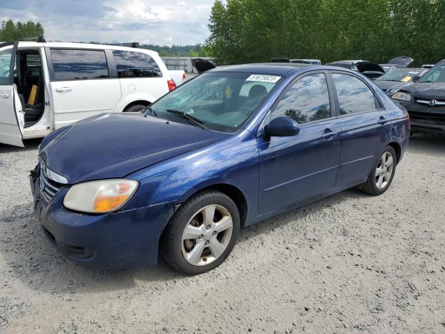 KNAFE121075421766 - 2007 KIA SPECTRA EX BLUE photo 1