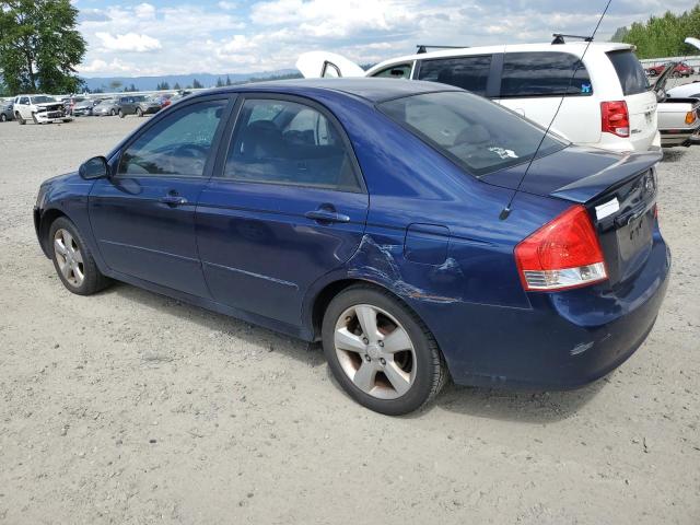 KNAFE121075421766 - 2007 KIA SPECTRA EX BLUE photo 2