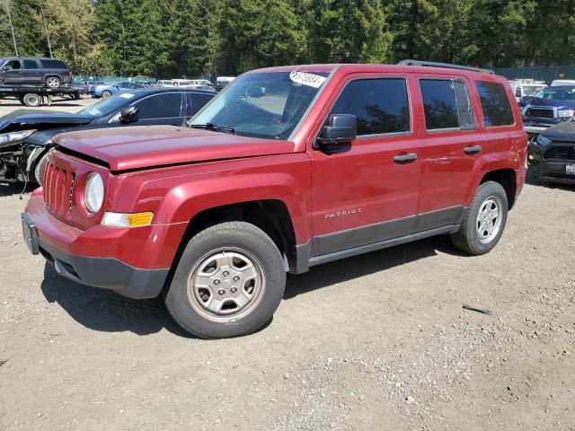 1C4NJPBA8CD660754 - 2012 JEEP PATRIOT SPORT BURGUNDY photo 1