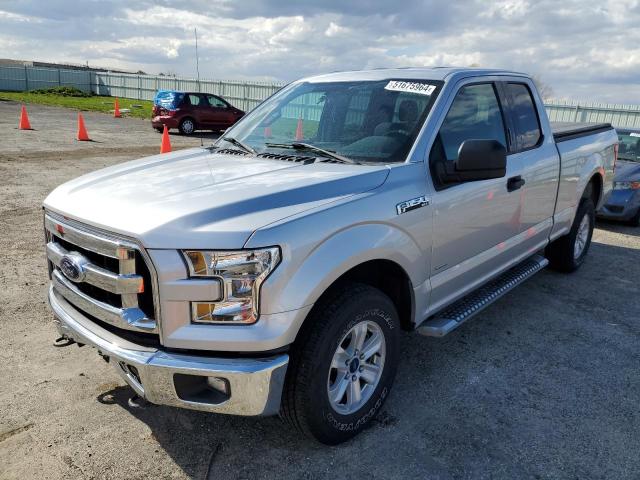 1FTEX1EP5HFC57760 - 2017 FORD F150 SUPER CAB SILVER photo 1