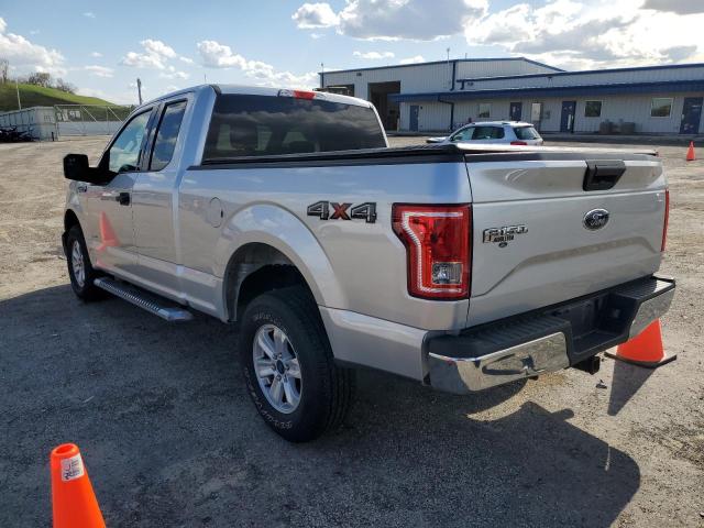 1FTEX1EP5HFC57760 - 2017 FORD F150 SUPER CAB SILVER photo 2