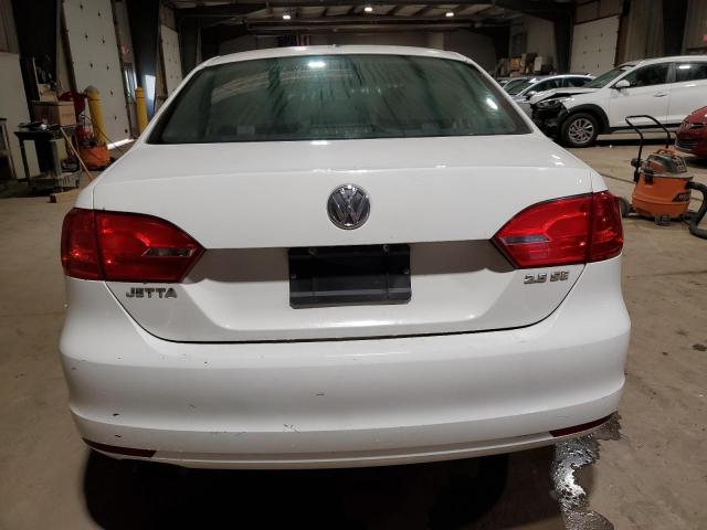 3VWDZ7AJ2BM349116 - 2011 VOLKSWAGEN JETTA SE WHITE photo 6