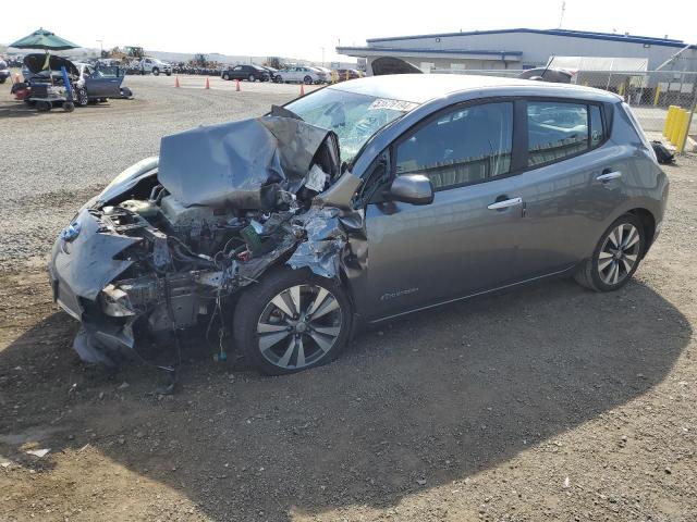 1N4AZ0CP6FC313344 - 2015 NISSAN LEAF S GRAY photo 1