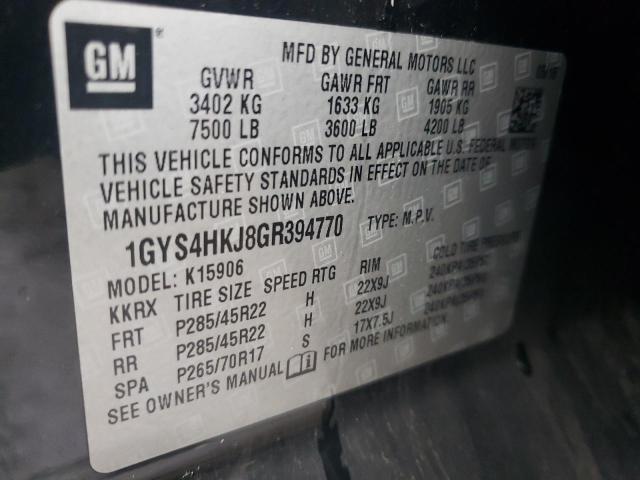 1GYS4HKJ8GR394770 - 2016 CADILLAC ESCALADE ESV LUXURY 黑色 照片 13