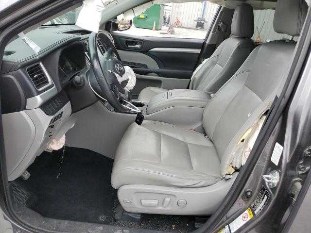5TDKKRFH1FS099258 - 2015 TOYOTA HIGHLANDER XLE CHARCOAL photo 7