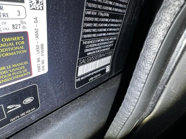 SALGV5SE0MA415866 - 2021 LAND ROVER RANGE ROVE AUTOBIOGRAPHY GRAY photo 10