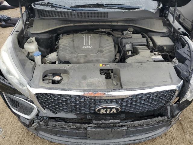 5XYPGDA56HG292481 - 2017 KIA SORENTO LX BLACK photo 12