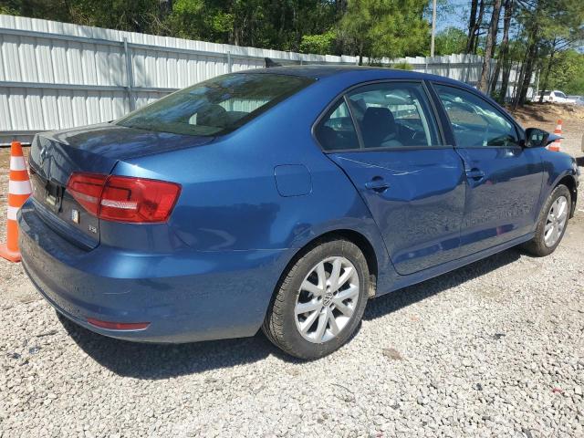 3VWD17AJ6FM241918 - 2015 VOLKSWAGEN JETTA SE BLUE photo 3