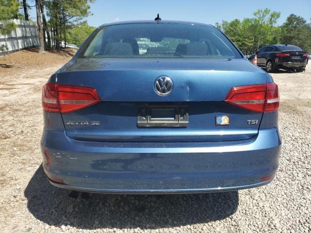 3VWD17AJ6FM241918 - 2015 VOLKSWAGEN JETTA SE BLUE photo 6