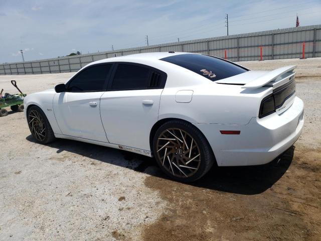 2C3CDXCT0EH331250 - 2014 DODGE CHARGER R/T WHITE photo 2