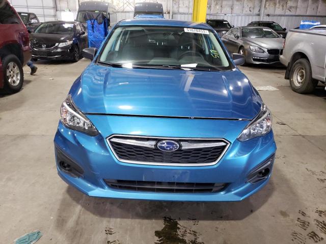 4S3GTAA64K3737928 - 2019 SUBARU IMPREZA BLUE photo 5