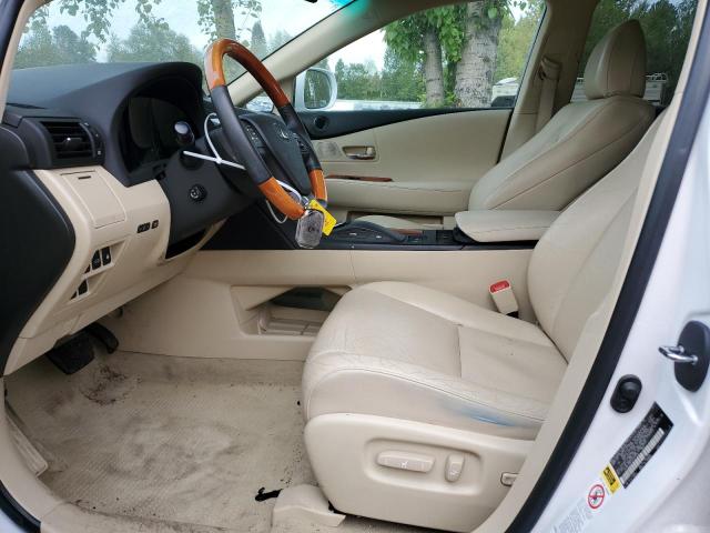 2T2BK1BA7CC151020 - 2012 LEXUS RX 350 WHITE photo 7