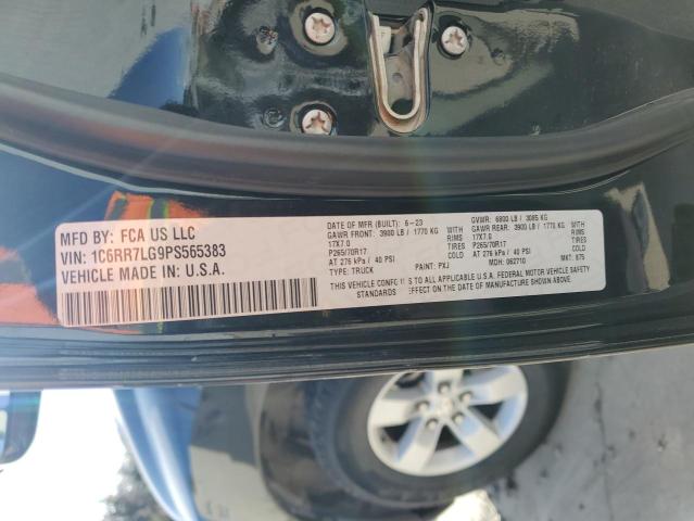 1C6RR7LG9PS565383 - 2023 RAM 1500 CLASS SLT შავი ფოტო 14