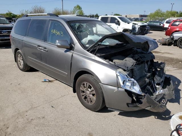 KNDMG4C77B6388731 - 2011 KIA SEDONA LX GRAY photo 4