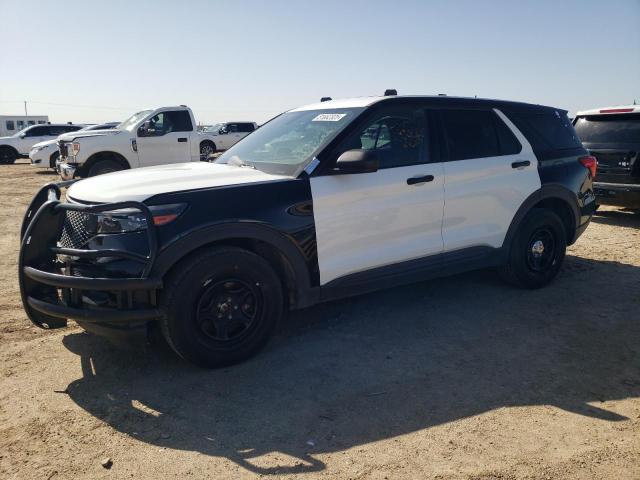 1FM5K8AB4MGC01391 - 2021 FORD EXPLORER POLICE INTERCEPTOR 双色 照片 1