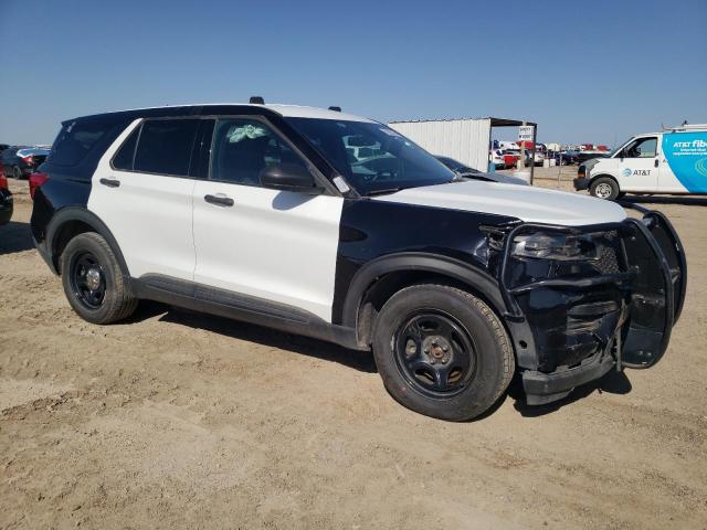 1FM5K8AB4MGC01391 - 2021 FORD EXPLORER POLICE INTERCEPTOR 双色 照片 4